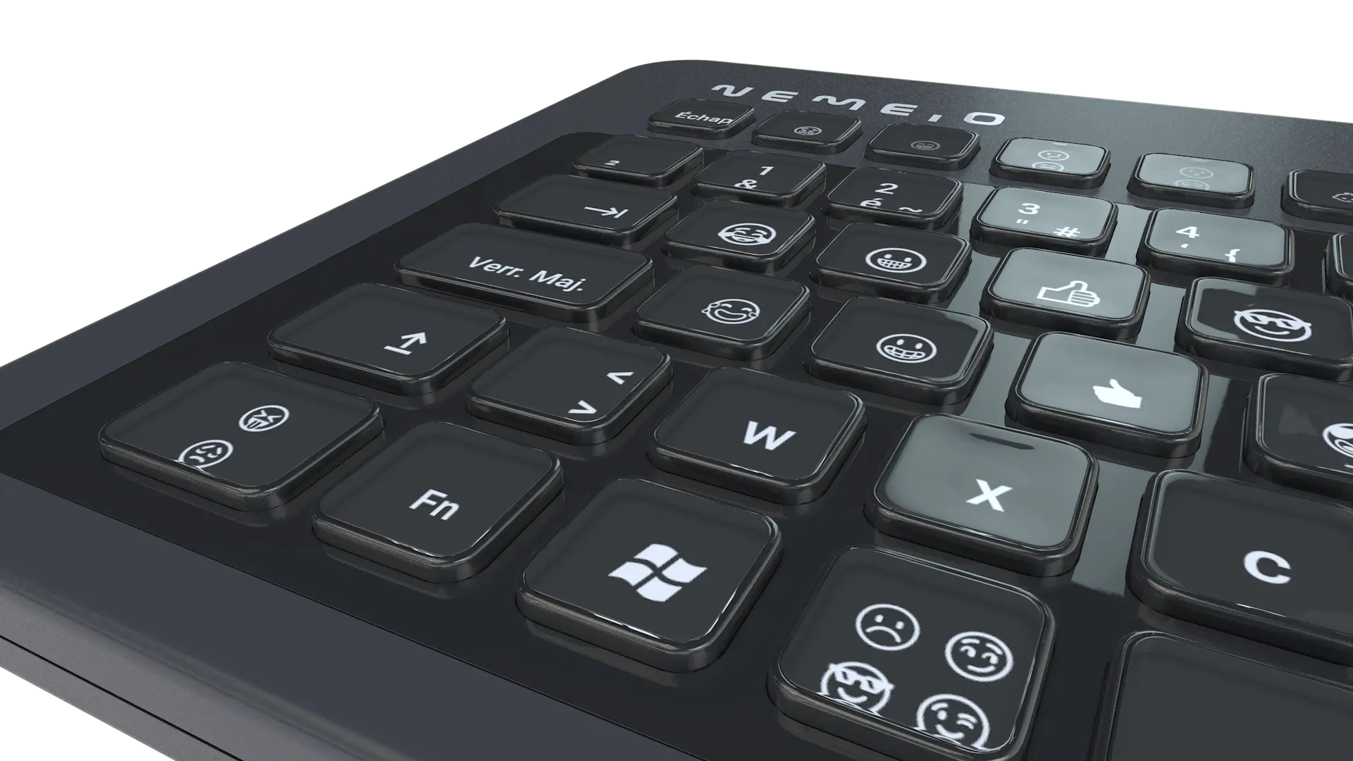 clavier en 3D, animation de présentation 3D clavier en 3D, animation de présentation 3D